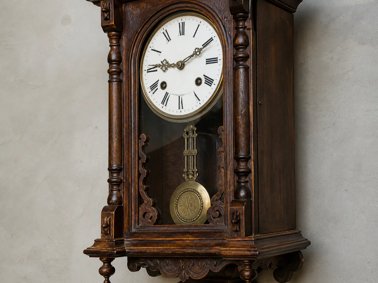 Antique Swiss Wall Clock, image 3 sur 5